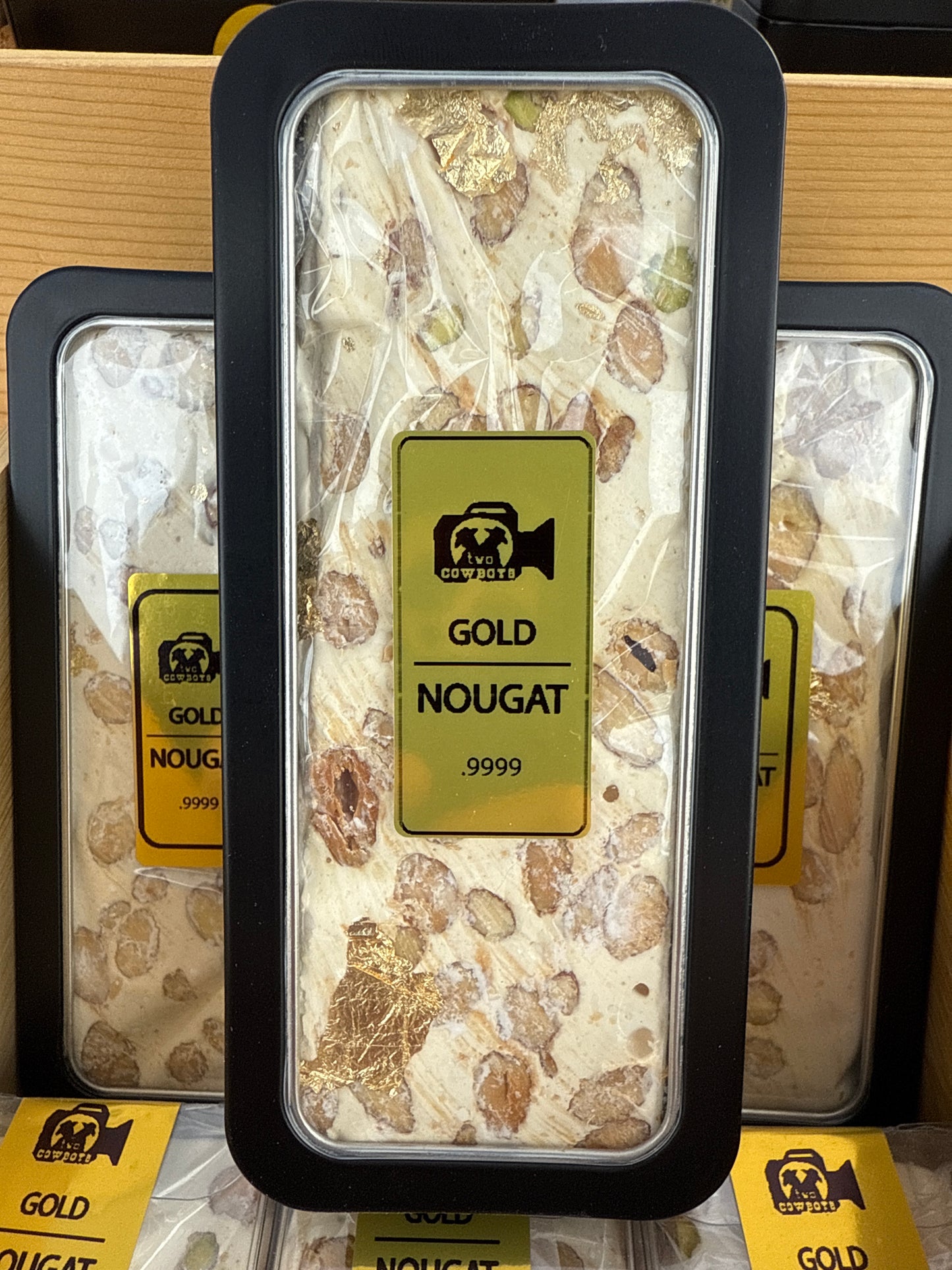 Premium Gold Nougat Block - Almond and Pistachio - 150g