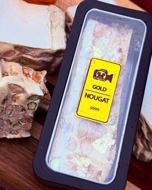 Premium Gold Nougat Block - Almond and Pistachio - 150g